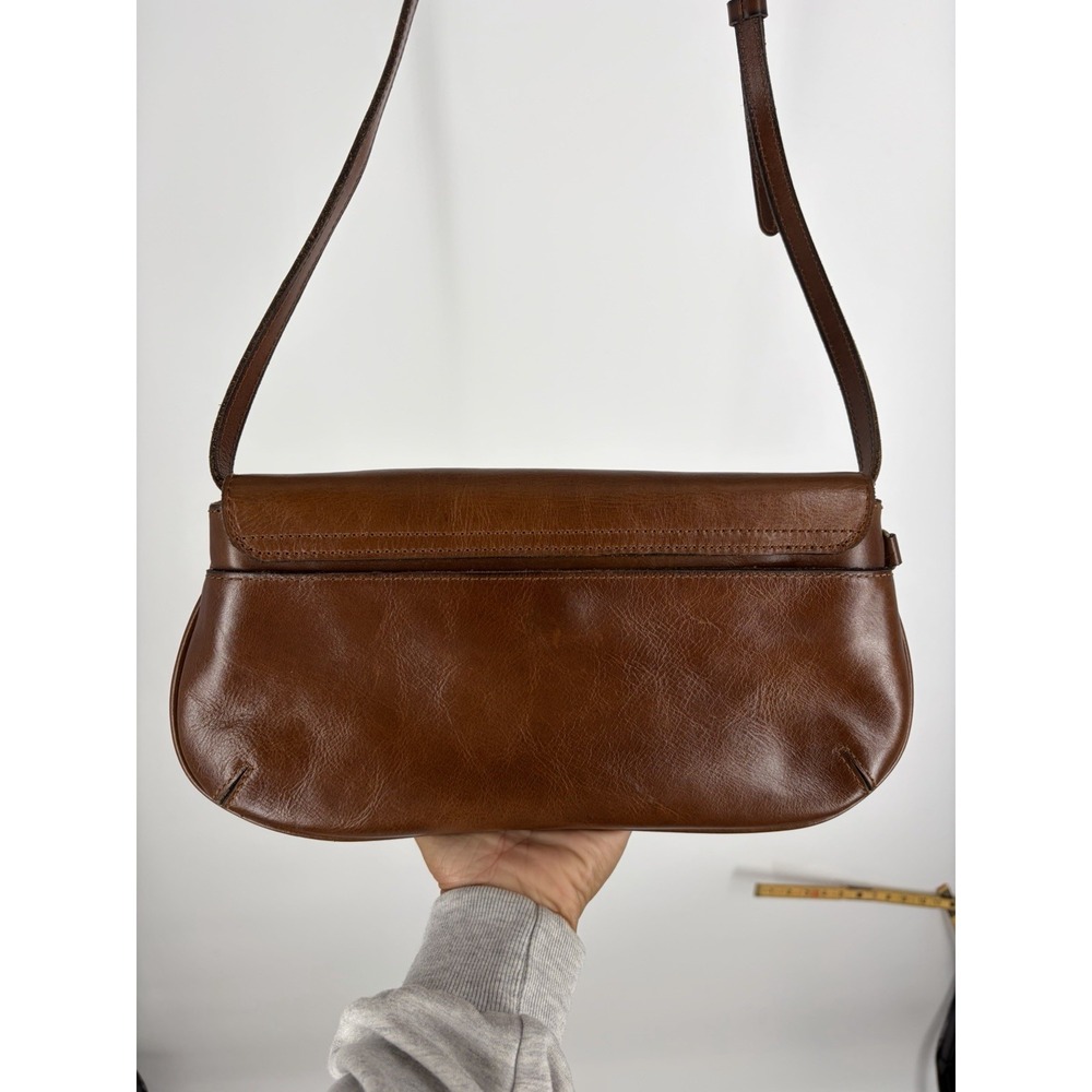 Patricia Nash Caprina Crossbody Clutch Bag Cognac Distressed Leather Boho - Picture 11 of 13